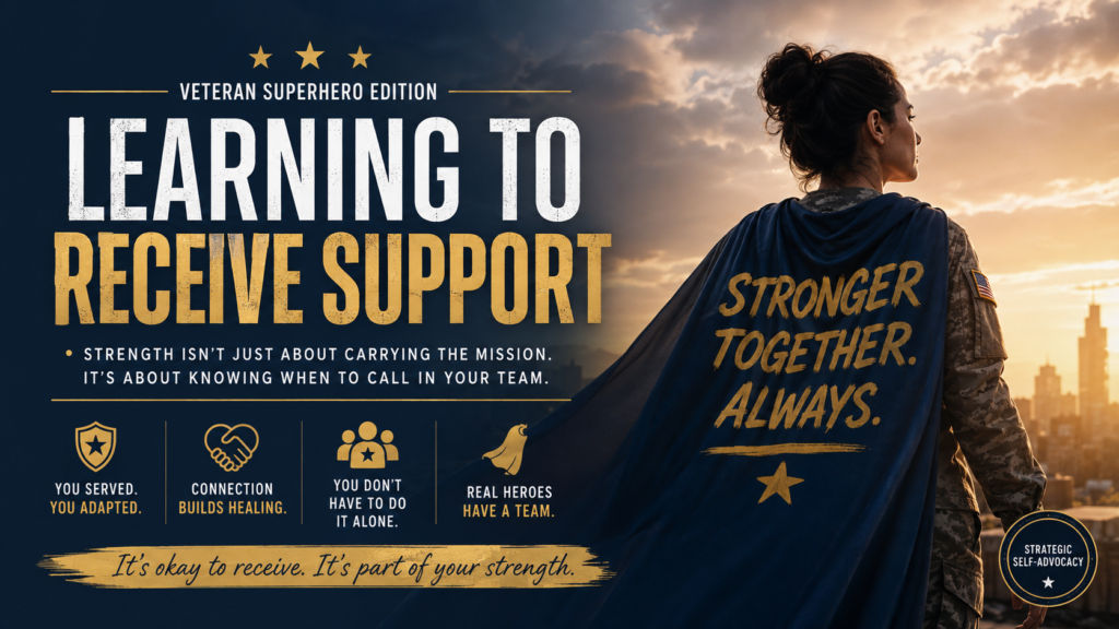 Learning to Receive Support: The Veteran Superhero Edition