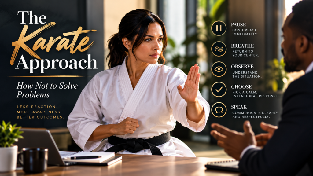 The Karate Approach: How Not to Solve Problems