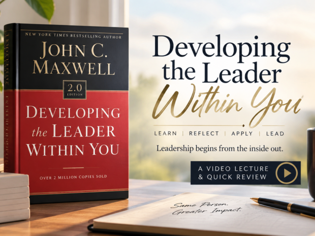 Developing the Leader Within You