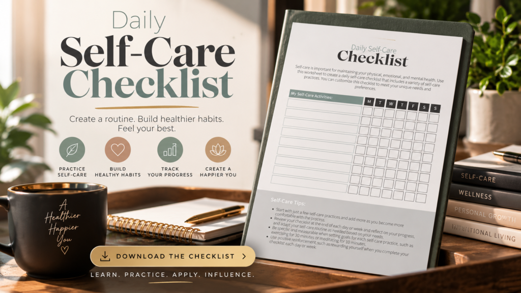 Daily Self-Care Checklist: Build a Routine That Works for You