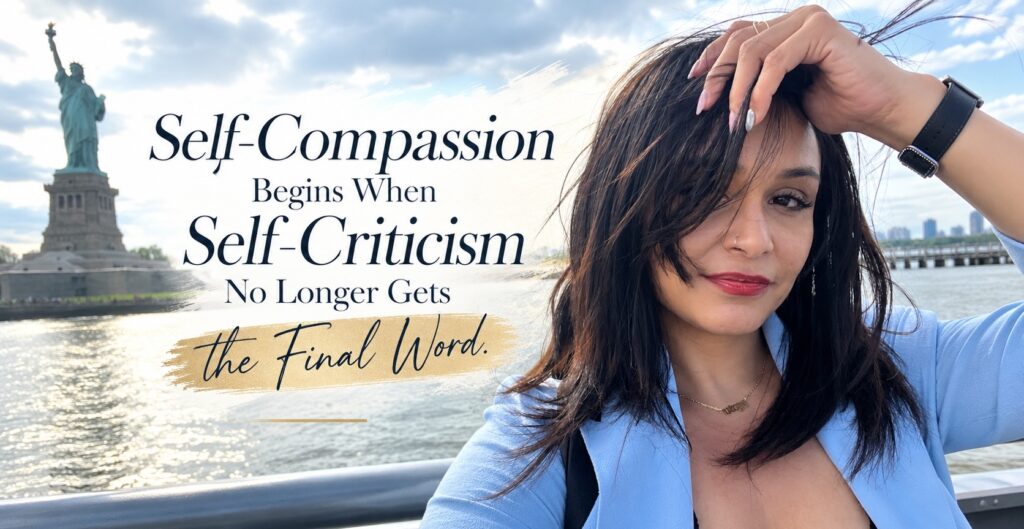 Self-compassion begins when self-criticism no longer gets the final word.