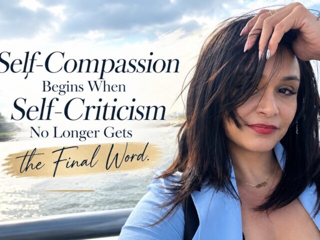 Self-compassion begins when self-criticism no longer gets the final word.