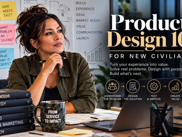 Product Design 101 for New Civilians (Veterans)
